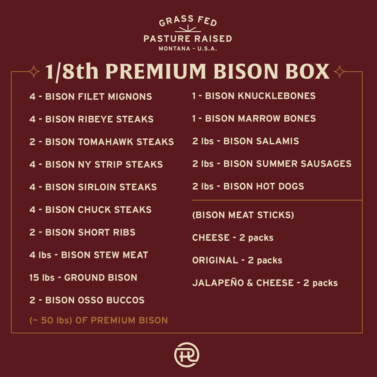 1/8th BISON BOX