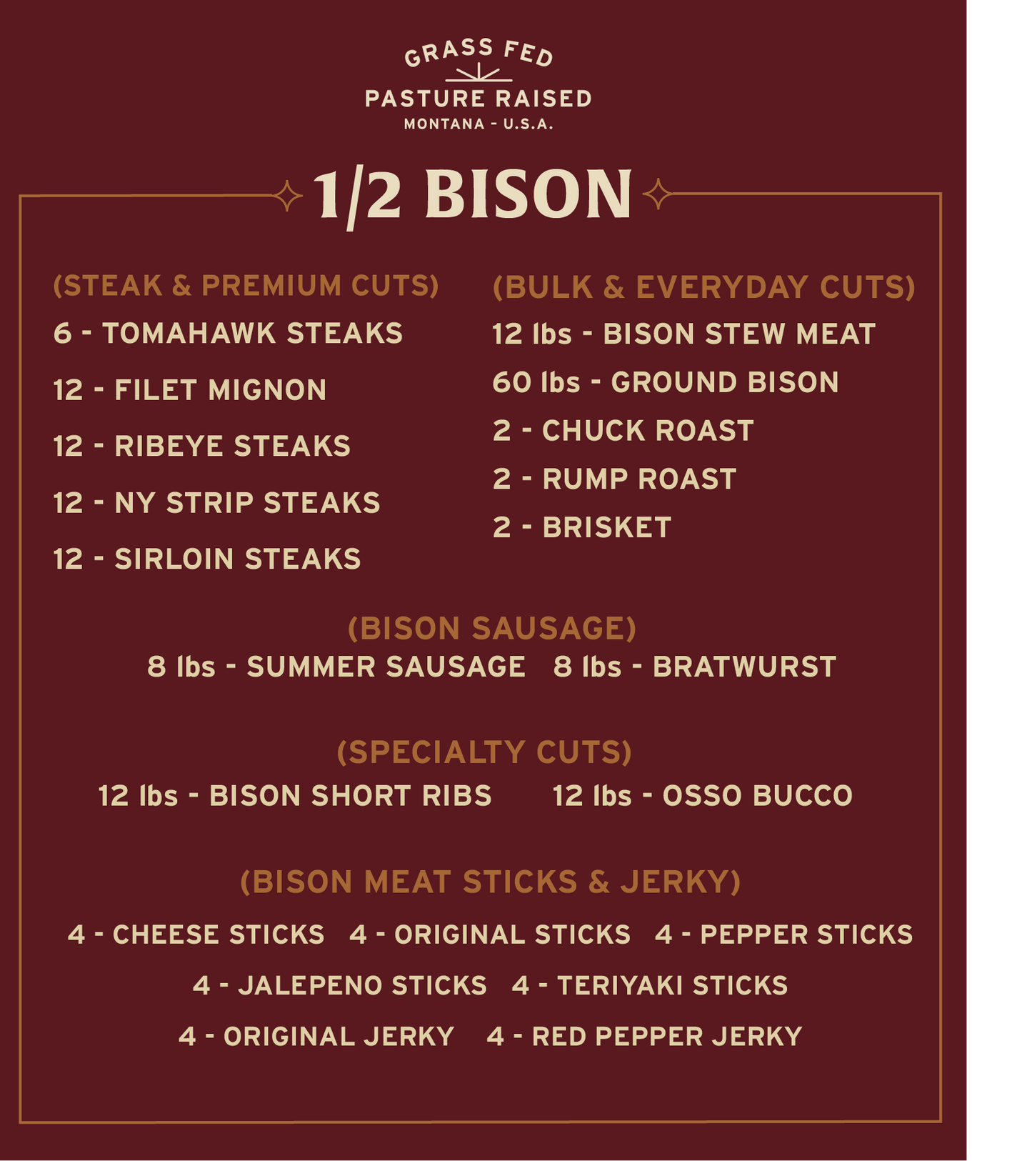 1/2 BISON
