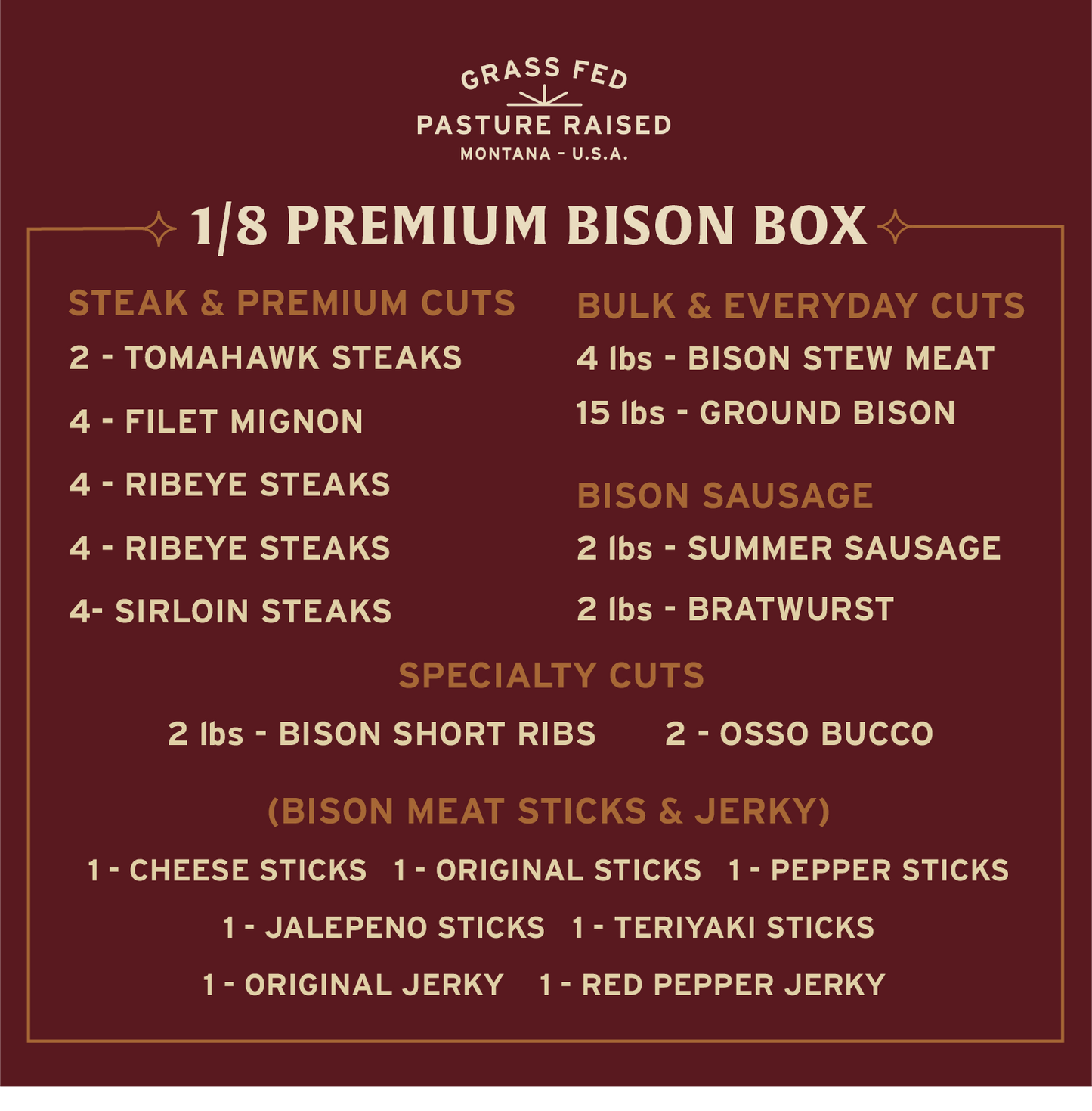 1/8th BISON BOX