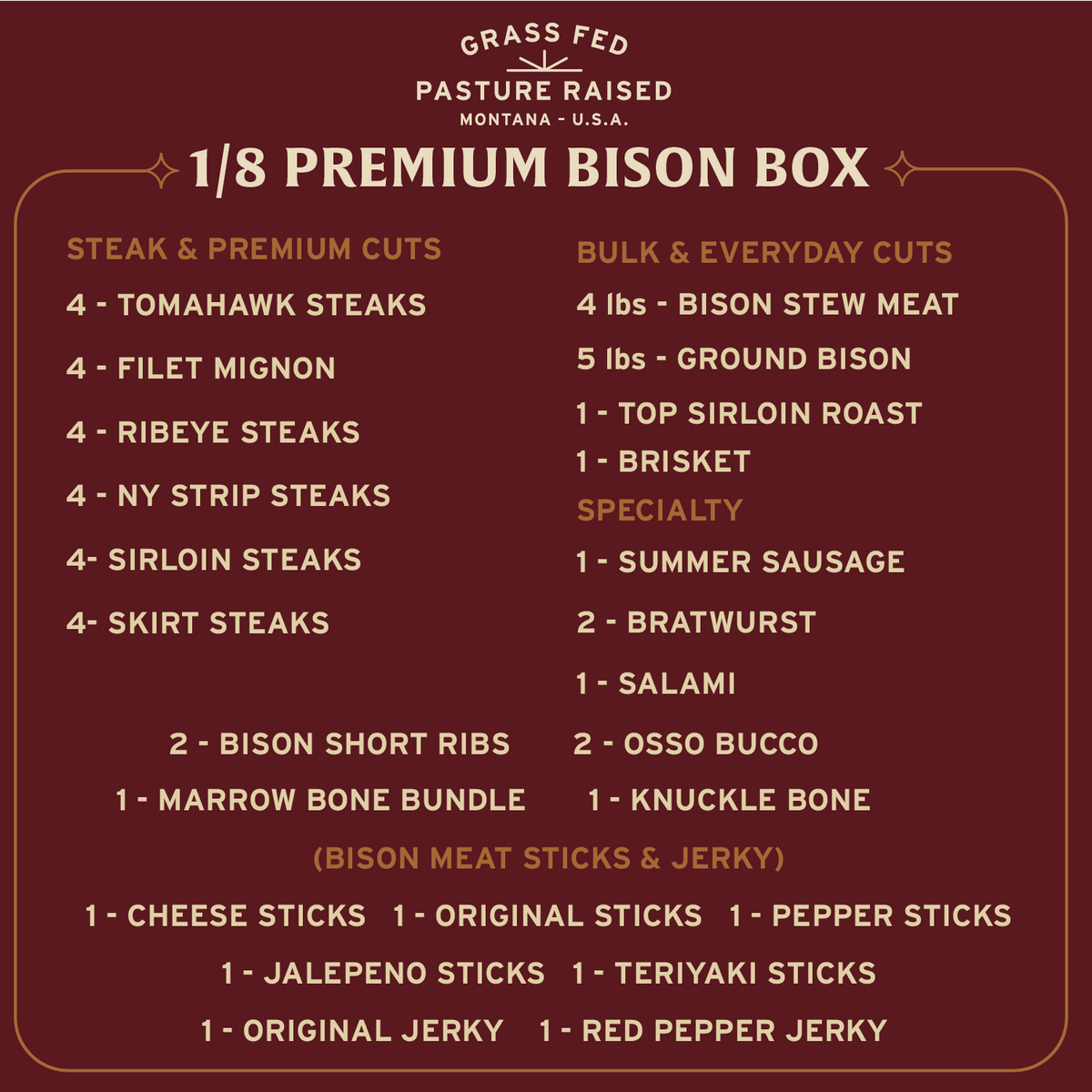 1/8th BISON BOX